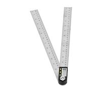 Haofy Transportador de ángulo Digital, Herramienta Práctica de Goniómetro para Automóviles, Acero Inoxidable (#12)