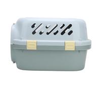 Haofy Transportín para Mascotas, Carcasa Dura para Perros y Gatos Pequeños, Caja de Viaje Portátil de ABS con Ventilación, Puerta con Cerradura (S)