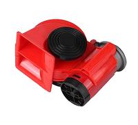 Haofy Trompeta de Caracol con Bocina de Aire Duradera de 12V, Volumen de 120dB para Motocicletas, Fácil Operación, Rojo y Negro, 1 Unidad