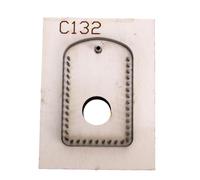 Haofy Troquel de Acero Al Carbono para Cuero, Molde con Base de Madera para Prensa Manual, for Trabajos de Cuero