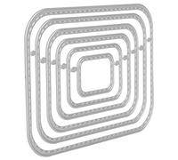 Haofy Troquel de Corte Artesanal, Exquisita Forma Rectangular para Decoración de Tarjetas, Plantilla DIY de Acero Al Carbono de Alta Precisión para álbum