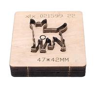 Haofy Troquel de Perforación de Cuero con Forma de Perro Animal con Material de Acero de Aleación, Molde de Corte Eficiente y Limpio para Manualidades