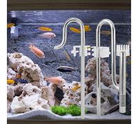 Haofy Tubo de Filtro Skimmer de Película de Aceite de Superficie de Flujo de Entrada de Planta de Acuario de Acero Inoxidable, Filtro de Tanque de Peces de Larga Duración a Prueba de Herrumbre para