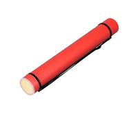 Haofy Tubo de Póster Expandible Plástico Impermeable Almacenamiento Antigolpes para Artistas Fotógrafos y Profesionales Ajustable de 24,6 a 40,2 Pulgadas Portátil de Alta Capacidad con Correa (Rojo)