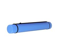 Haofy Tubo de Póster Expandible Plástico Impermeable Almacenamiento Antigolpes para Artistas Fotógrafos y Profesionales Ajustable de 24,6 a 40,2 Pulgadas Portátil de Alta Capacidad con Correa (Blue)
