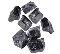 Haofy Turmalina Negra, 1 Pieza de Cristales Curativos, Piedras ásperas, Cristal para Volteo, Rocas Fuente, Decoración, Pulido, Wicca Reiki para Collar, Pulsera, Anillo