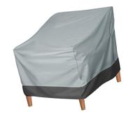Haofy Una Silla de Jardín que Se Cubre Constantemente contra Una Terraza Cubierta de Hierba - Recubrimiento de Plata (Negro gris 190t)