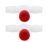 Haofy Válvula de Aire del Skimmer de Proteínas del Acuario, Válvula de Control de Aire del Tanque de Peces de Ajuste Fino de Plástico, 2 Piezas para Separador de Proteínas MS