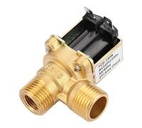 Haofy Válvula Solenoide Eléctrica de Latón de para Suministro de Agua, Entrada de Agua Piloto AC220V G1/2 NC para Uso Doméstico