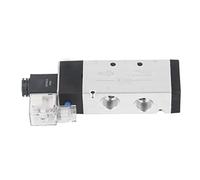 Haofy Válvula Solenoide Neumática de Alta Precisión, 2 Posiciones, 5 Vías, para Automatización Industrial, Aleación de Aluminio, 1 Unidad (DC24V)