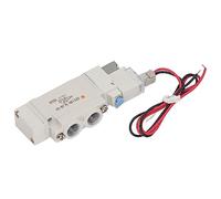 Haofy Válvula Solenoide Neumática Válvula Solenoide de 5 Vías de Aleación de Aluminio de Alta Precisión para Automatización Industrial