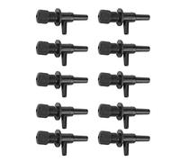 Haofy Válvulas de Control de Acuario Regulador de Aire de Plástico Ajustable para Bomba de Oxígeno, Paquete de 10 para Control de Línea de Aire de Pecera, Negro