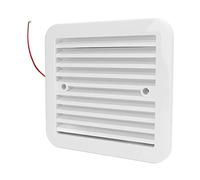 Haofy Ventilaciones Laterales Blancas para Vehículos Recreativos, Ventilador de Refrigeración por Viento Unidireccional Fuerte de 12V, a Prueba de Polvo