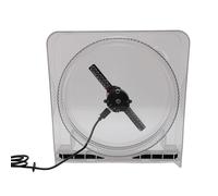 Haofy Ventilador 3D -Holograma con Cobertura con una Fiesta Alta para la Tienda de Tiendas de Negocios, Material ABS/PC
