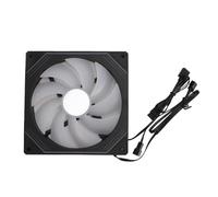 Haofy Ventilador de Chasis de Argb Tranquilo 140 Mm Luz RGB Adicional para la Caja de la Computadora, Tecnología de Reducción de Ruido para el Uso de la Oficina en Casa (#1)