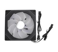 Haofy Ventilador de Chasis de Argb Tranquilo 140 Mm Luz RGB Adicional para la Caja de la Computadora, Tecnología de Reducción de Ruido para el Uso de la Oficina en Casa (#3)