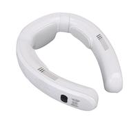 Haofy Ventilador de Cuello Portátil Silencioso, Refrigeración y Calefacción, Ventilador Portátil Ligero de 3 Velocidades que Funciona con Pilas para Salidas a la Playa (WHITE)