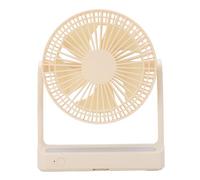 Haofy Ventilador de Escritorio, Ventilador de Escritorio Ajustable de 3 Velocidades, Enfriador de Aire de Mesa Recargable por USB para Oficina, Dormitorio, Cocina con Luz Nocturna
