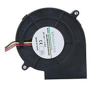 Haofy Ventilador radial DC sin escobillas, ventilador de aire de refrigeración de doble rodamiento de bolas de 12 V, ventilador centrífugo Turbo con 4 pines, 97 * 94 * 33 mm