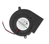 Haofy Ventilador radial sin escobillas de 12 V CC, ventilador de refrigeración de doble rodamiento de bolas, ventilador centrífugo Turbo con 2 pines, 97 * 94 * 33 mm