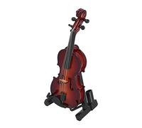 Haofy Violín en Miniatura de Madera, Modelo de Violín Mini Exquisito Instrumento Musical Manical Ornamento de Artesanía Decorativa para la Oficina en el Hogar Favores de la Fiesta