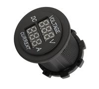 Haofy Voltímetro Digital LED Dual, Amperímetro para Motocicleta de Automóvil, Calibre Arenoso de Molienda de Alta Precisión de 12-24 V, Apto para Protección contra Sobrecarga, Atención de Batería a