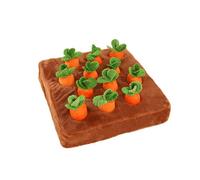 Haofy Zanahorias Interactivas Perros Zanahorias Juguetes de Peluche Ricos Perros Juegan Al Escondite Granja de Peque?os, Medianos y Grandes Juguetes para Gatos y