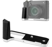 Haoge Agarre en forma de L para Fujifilm GFX100RF Soporte de mango de cuerpo de cámara plateada placa de liberación rápida inferior