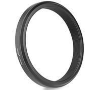 Haoge Anillo adaptador de filtro de 49 mm para Fujifilm Fujinon X100VI X100V, accesorios de cámara compatible con filtro UV CPL ND de 49 mm, compatible con tapa de lente original, negro, LAR-X55B