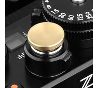 Haoge Botón de disparador de cobre de 12 mm para Sony RX1RIII Rx1r3 Fuji Xe5 XT5 GFX100RF XT50 XT30III XPro3 Nikon Zf DF y Q3 43 D LUX 8 M10 M-11 superficie cóncava, nueva versión: diámetro 12 mm