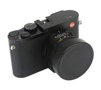Haoge Cap-LQ-N - Tapa de lente frontal de metal diseñada para cámara Leica Q Q2 Q3 Q3-43 Q-P QP Typ 116 Typ116, color negro