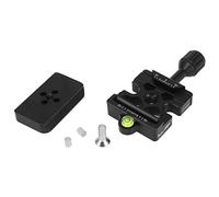Haoge CP-MAS - Soporte de abrazadera de liberación rápida con adaptador de base RC4/400PL para sistema Manfrotto RC4 a compatible con Arca-Swis, compatible con cabezales 400PL / 405/410 / RC4