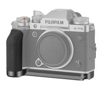 Haoge Empuñadura X-T5 para cámara Fuji XT5 en forma de L con mango lateral ergonómico de silicona, placa tipo Arca Swiss para DJI RS2/RS-C2/RS3/RS3-PRO/Mini estabilizador de cardán negro MHG-XT5B