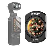 Haoge Filtro magnético de luz de estrella compatible con DJI Osmo Pocket 3,6 puntos Cross Starlight Twinkle Starburst Efecto brillante Filtros de lente multicapa