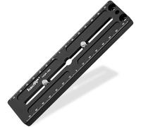 Haoge HQR-160 - Placa extensible de liberación rápida multiusos de 160 mm para trípode de cámara, abrazadera de cabeza esférica, compatible con RRS Benro Arca Swiss Sunwayfoto