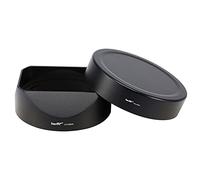 Haoge LH-G65N - Parasol de bayoneta para lente Fujifilm Fuji GF 63 mm F2.8 R WR y Fujinon GF 45 mm F2.8 R WR WR con tapa de metal en cámara GFX100S GFX50S GFX50R