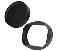 Haoge LH-X16B - Parasol cuadrado de metal con tapa de metal para lente Fujifilm Fuji Fujinon XF de 16 mm F1.4 R WR xf16 mm/f1.4