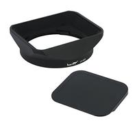 Haoge LH-X23 - Parasol rectangular de metal cuadrado de bayoneta con tapa para Fujifilm Fuji Fujinon XF 23 mm F1.4 R, XF 56 mm F1.2 R, XF 56 mm F1.2 R APD lente reemplaza LH-XF23