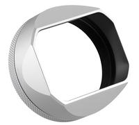 Haoge LH-X54W - Parasol cuadrado de metal con anillo adaptador de 49 mm para cámara Fujifilm X100VI Fuji X100V, color plateado