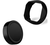 Haoge Parasol cuadrado de metal para cámara Fujifilm GFX100RF, bayoneta LH-GFXRF-IIB+Cap-GFXRF-II, bayoneta negra con tapa de metal