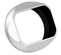 Haoge Parasol cuadrado de metal para cámara Fujifilm X100VI X100V X100F X100T X100S X70 plateada, con anillo adaptador de filtro UV de 49 mm LH-XVI100S