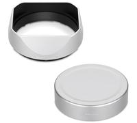 Haoge Parasol cuadrado de metal para Sony RX1R3/RX1M2/RX1 y FE de 40 mm F2.5 G FE 50 mm F2.5 G FE 24 mm F2.8 G Pantalla de lente en cámara A7CII A7CR A7R5 montura de bayoneta plateada