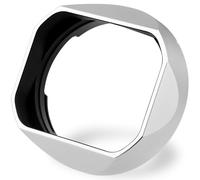 Haoge Parasol cuadrado de metal para Voigtlander de 35 mm F2 35 mm F1.5 28 mm F2.0 Tipo I y II ULTRON Lente asférica de montaje VM LH-VM13P-NS Diseño de bayoneta plateada reemplaza LH-12 LH-4N