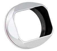 Haoge Square Metal Objetivo Parasol para Fujifilm X100VI Fuji X100V X100F X100T X100S X70 Camera Silver with 49mm UV Filter Adapter Ring LH-XVI100S