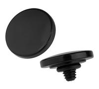 Haoge SRB-DB - Botón de liberación de Obturador de Metal para Leica M3 M6 M7 M8 M9 M10 M-E M-P M9-P M-11 Fujifilm X100V X100T X100S X100F X-E4 X-E3 X-T4 X-T3 X-T30 X-T20 X-Pro3 Convex, Color Negro