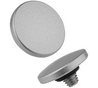 Haoge SRB-DK - Botón de liberación de obturador de metal para Olympus OM-1 OM1 Pen-F PENF Minolta XD7 SR-7, superficie convexa, color gris plateado