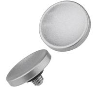 Haoge SRB-YK - Botón de liberación de Obturador de Metal para Fujifilm XE4 XE3 XT2 XT4 XT20 XT30 X-T30 XPro1 XPro2 X10 X20 X30 STX-2, Leica M Type240 M-11, Hasselblad 503CW cóncavo Gris Plateado