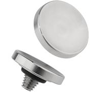 Haoge SRB-YS - Botón de liberación de Obturador de Metal para Fujifilm X-E2 X-E3 X-T4 X-T3 X-T30 X-T20 X-Pro2 X100T X100S X100F Leica M2 M3 M6 M7 M8 M9 M10 M-11 M-P M9-P cóncavo, Color Plateado