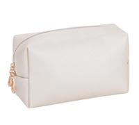 HAOGUAGUA Bolsa de maquillaje, organizador de cosméticos, impermeable, para viajes, para mujeres y niñas, tamaño mediano, Concha dorada, 1 unidad, Bolsa de maquillaje clásica