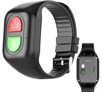 haohang Reloj Inteligente para Personas Mayores, Dispositivo De Alerta De Caídas, Pulsera De Seguimiento GPS, Reloj De Seguimiento De Actividad Física con Llamada SOS para La Enfermedad De Alzheimer
